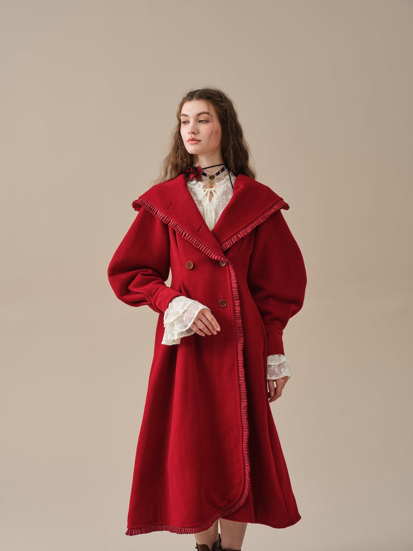 Jacques 25| long hooded victorian coat (100% wool)
