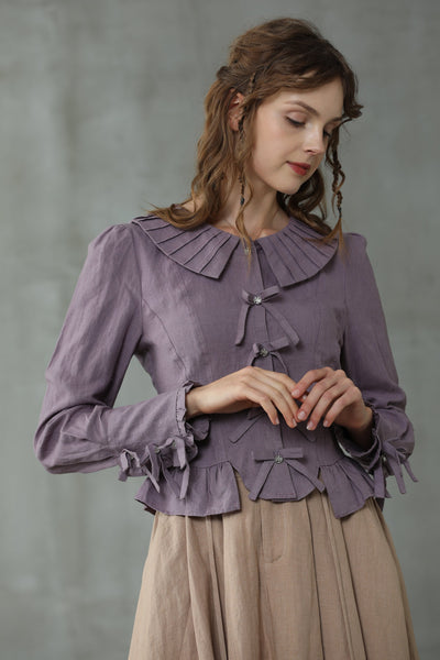 Mystical Patchouli 13 | Victorian Linen Shirt Blouse