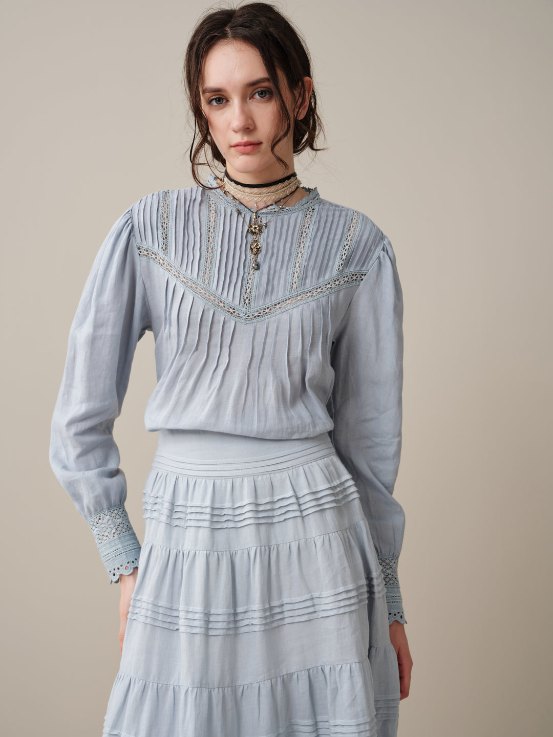 Minna 21 | Edward Linen Lace Blouse