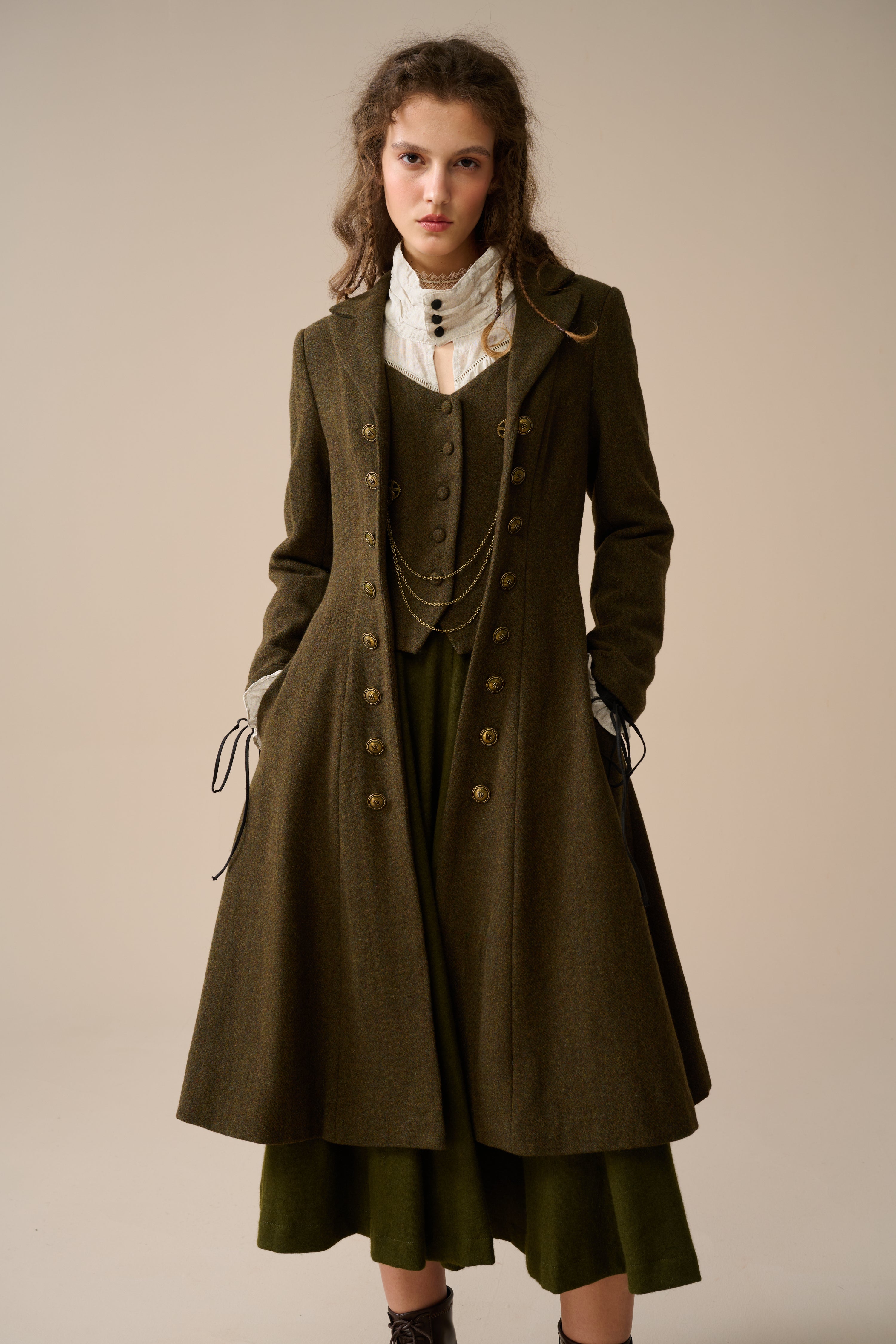 【louren】tweed middle coat louren】tweed middle coat