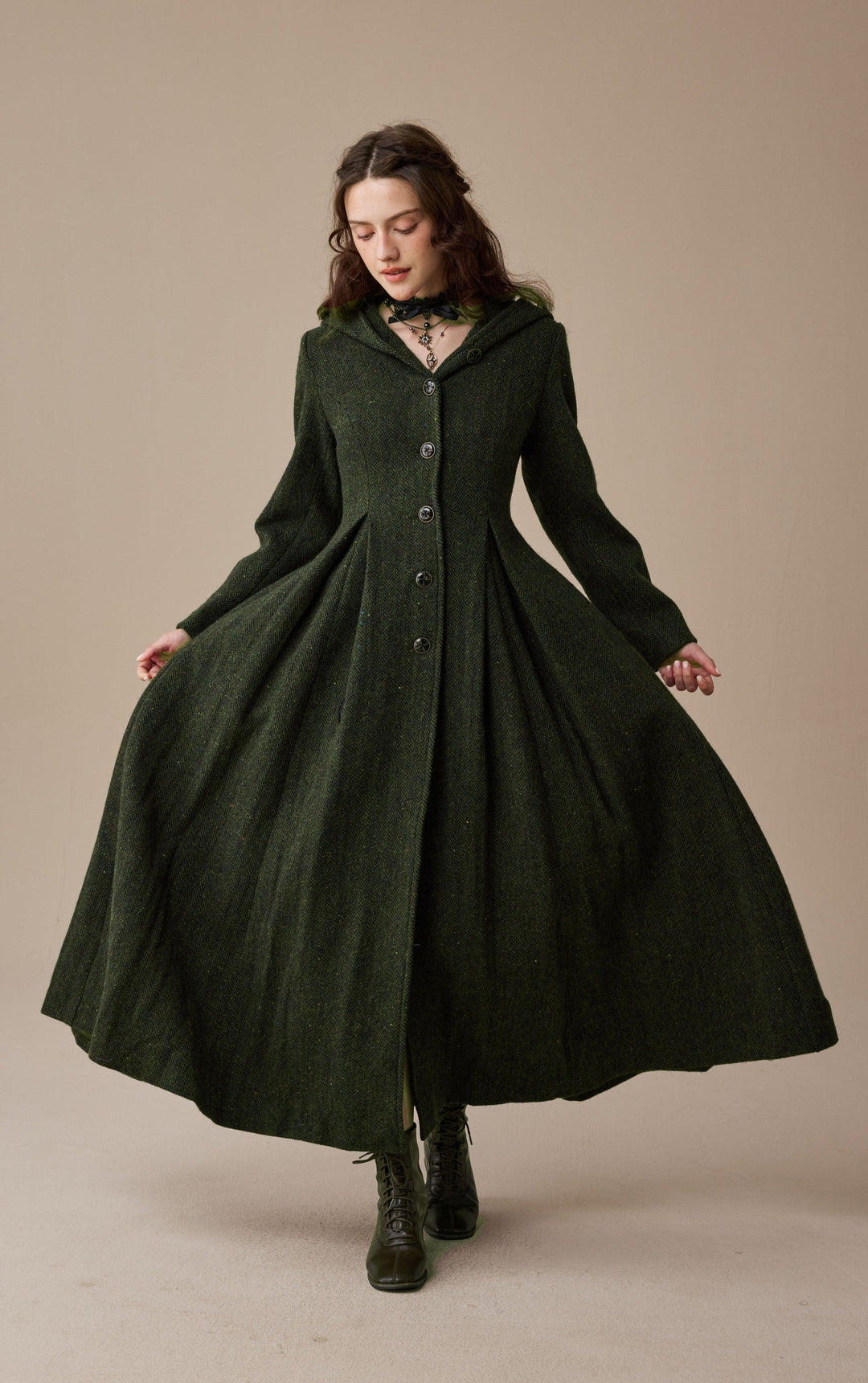My Fair Lady 26 | Hooded Wool Coat Red / S My Fair Lady 26 | Hooded Wool Coat Red / S