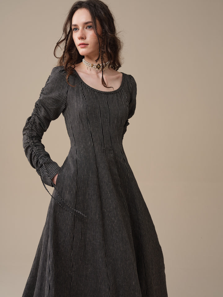 Crystal 17 | Victorian maxi linen dress