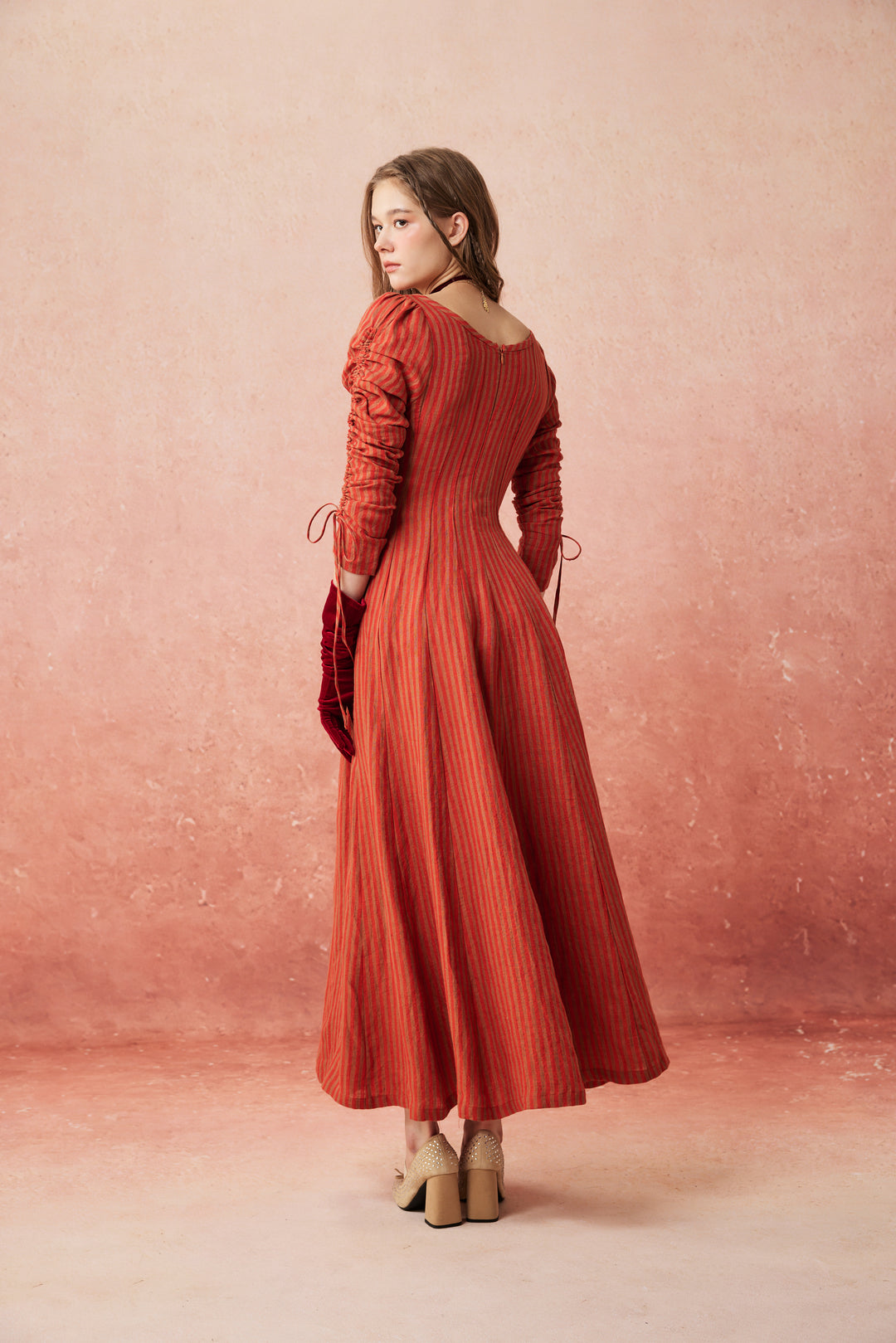 Crystal 17 | Victorian maxi linen dress