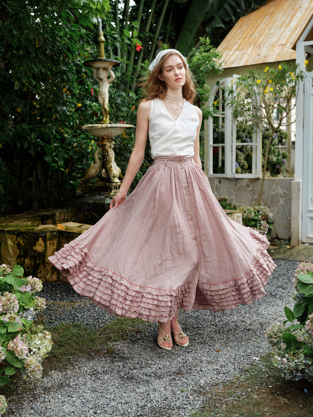 linen dresses and skirts Maxi Linen A-Line Dress with Tie Waist, White Linen Dress, Women Maxi Dress, Wrap Dress Kaftan, Summer Dress, Romantic Linen Clothing, L / Blue Green