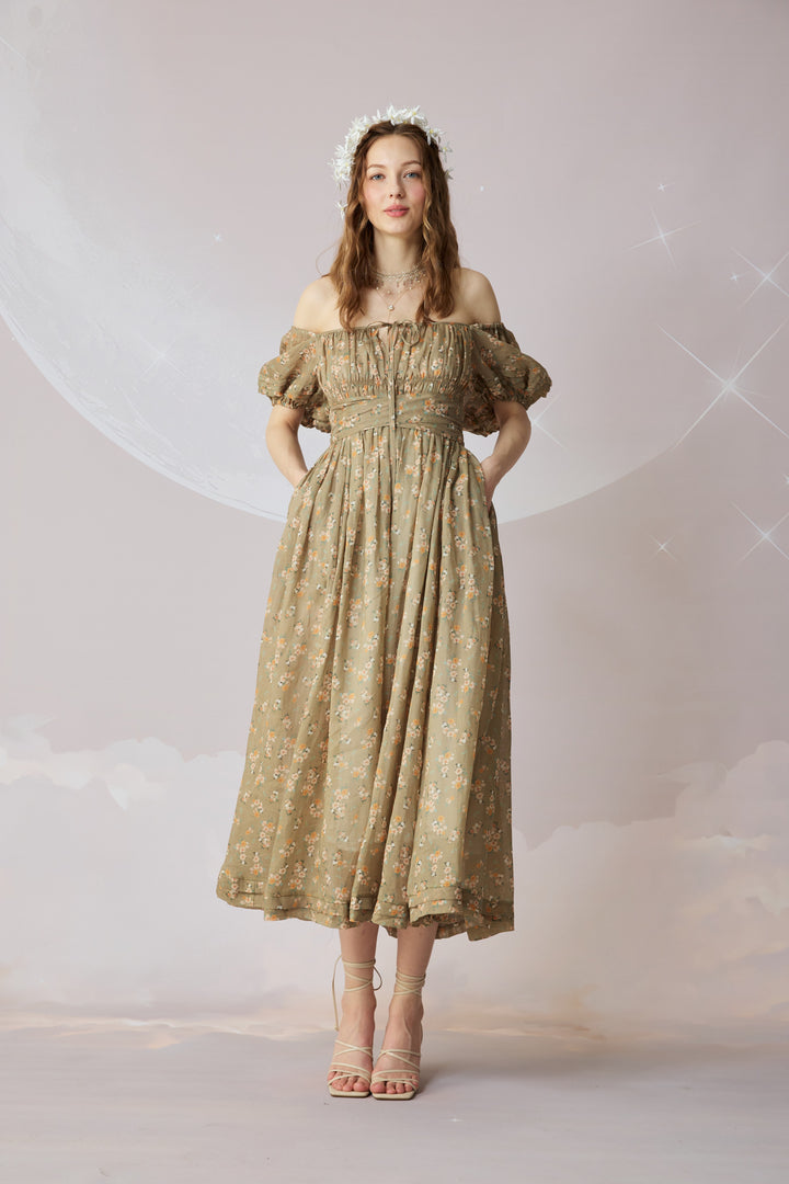 Alice 19 | Floral linen dress