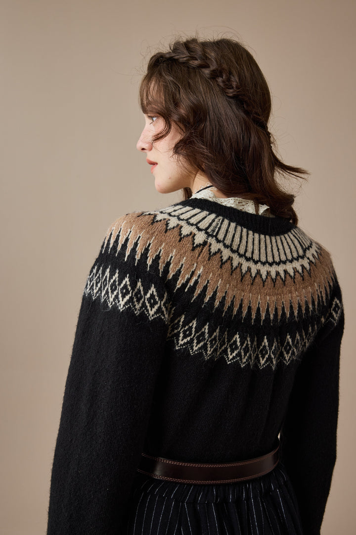 Heather 13 |Fair Isle knits Cardigan
