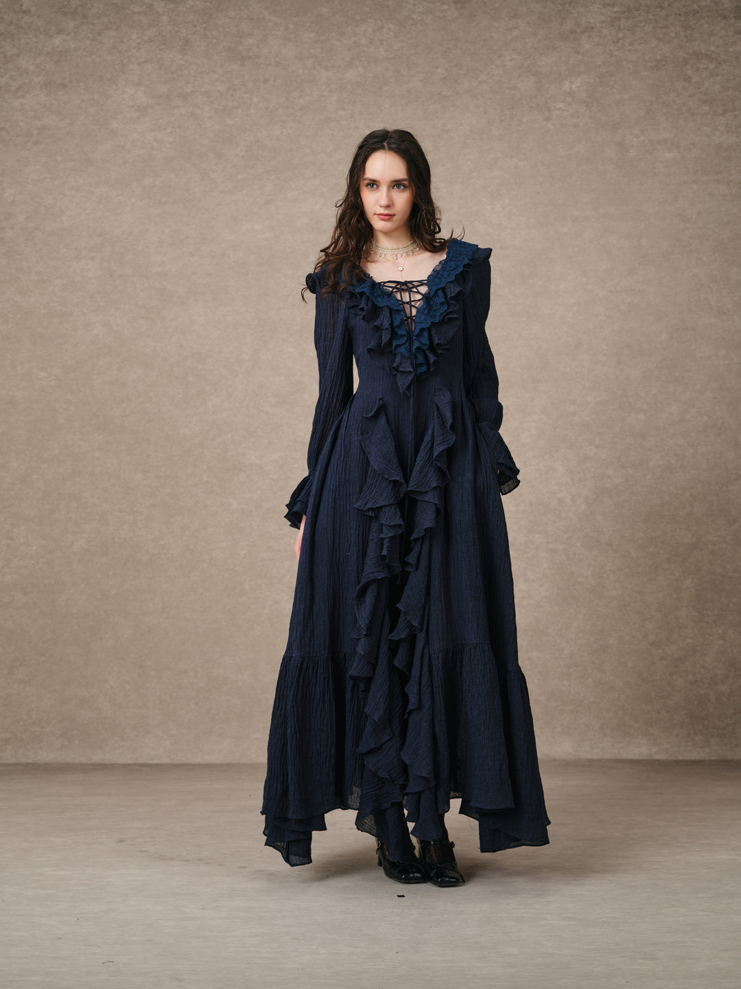 Dewdrops 16 | Maxi Linen Dress Gown