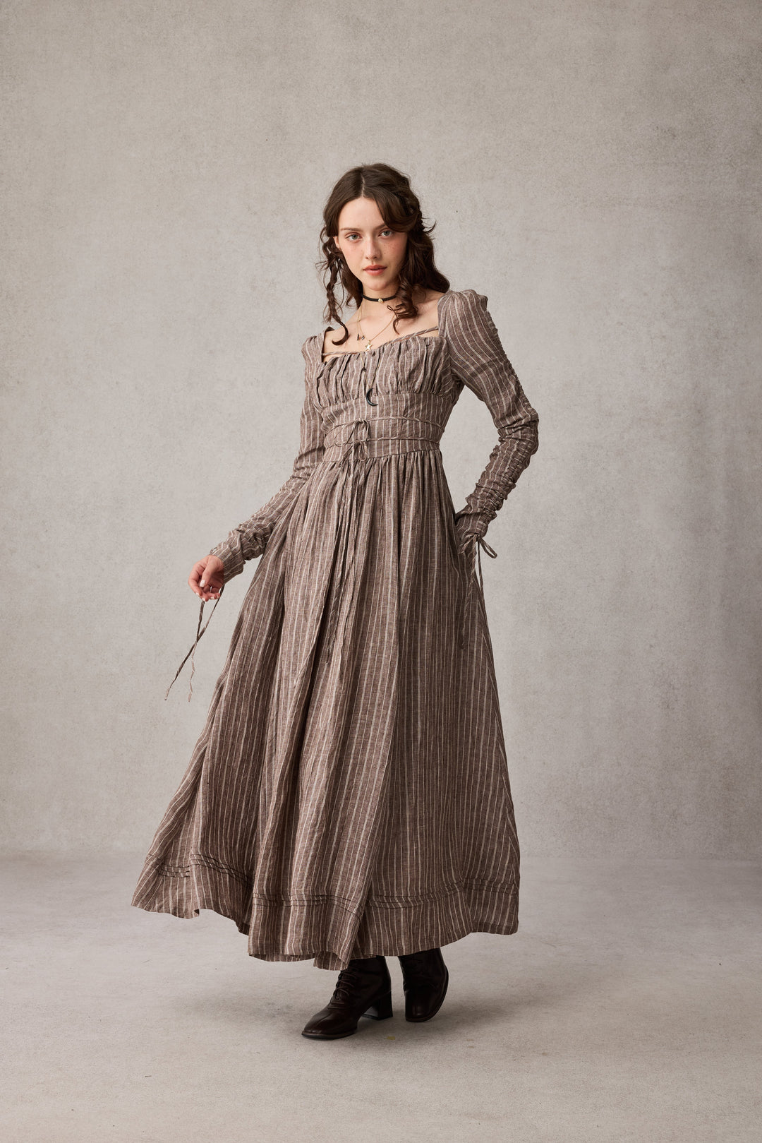 Monette 27 | Corset Linen Dress