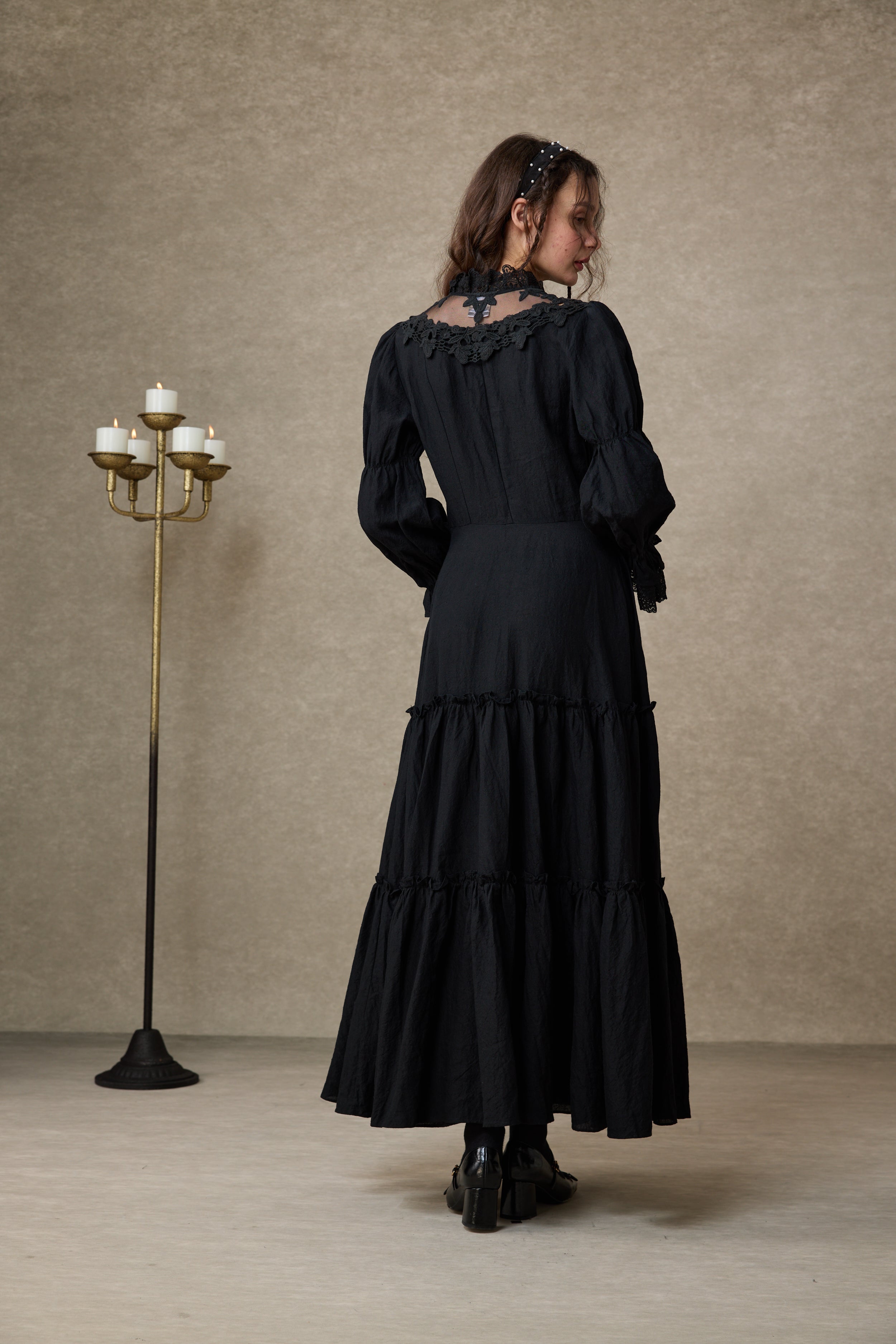 Leona 21 | Lace Maxi Linen Dress – Linennaive
