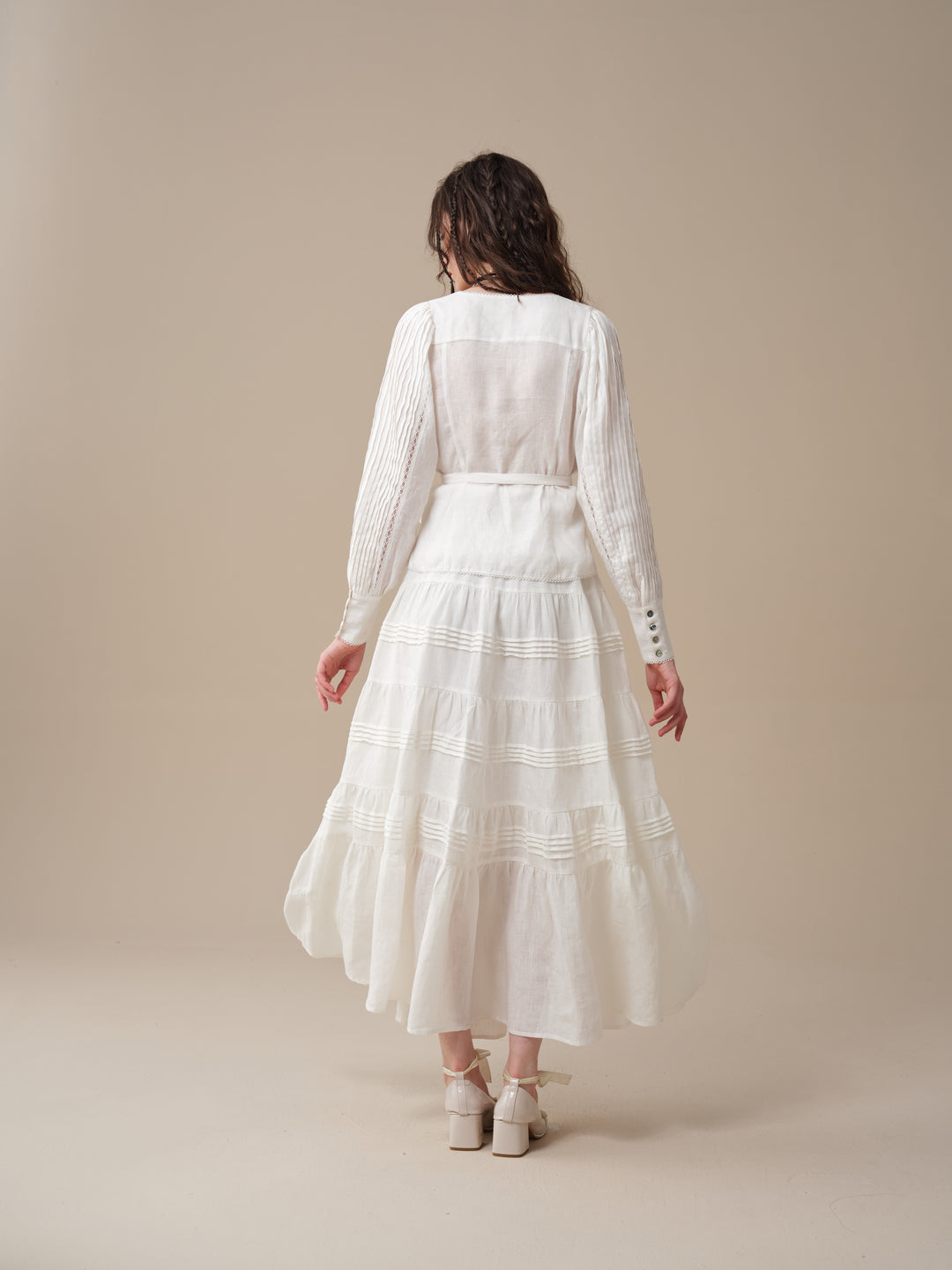 Marguerite | Soft Linen Wrap Blouse