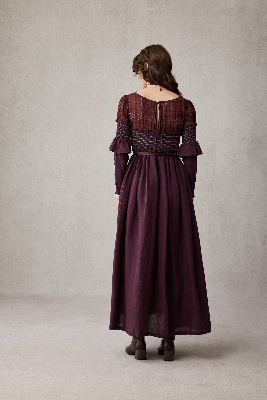 Orchid 19 |romantic linen gown