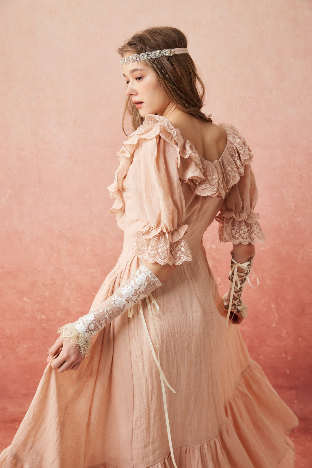 Dewdrops 16 | Maxi Linen Dress Gown