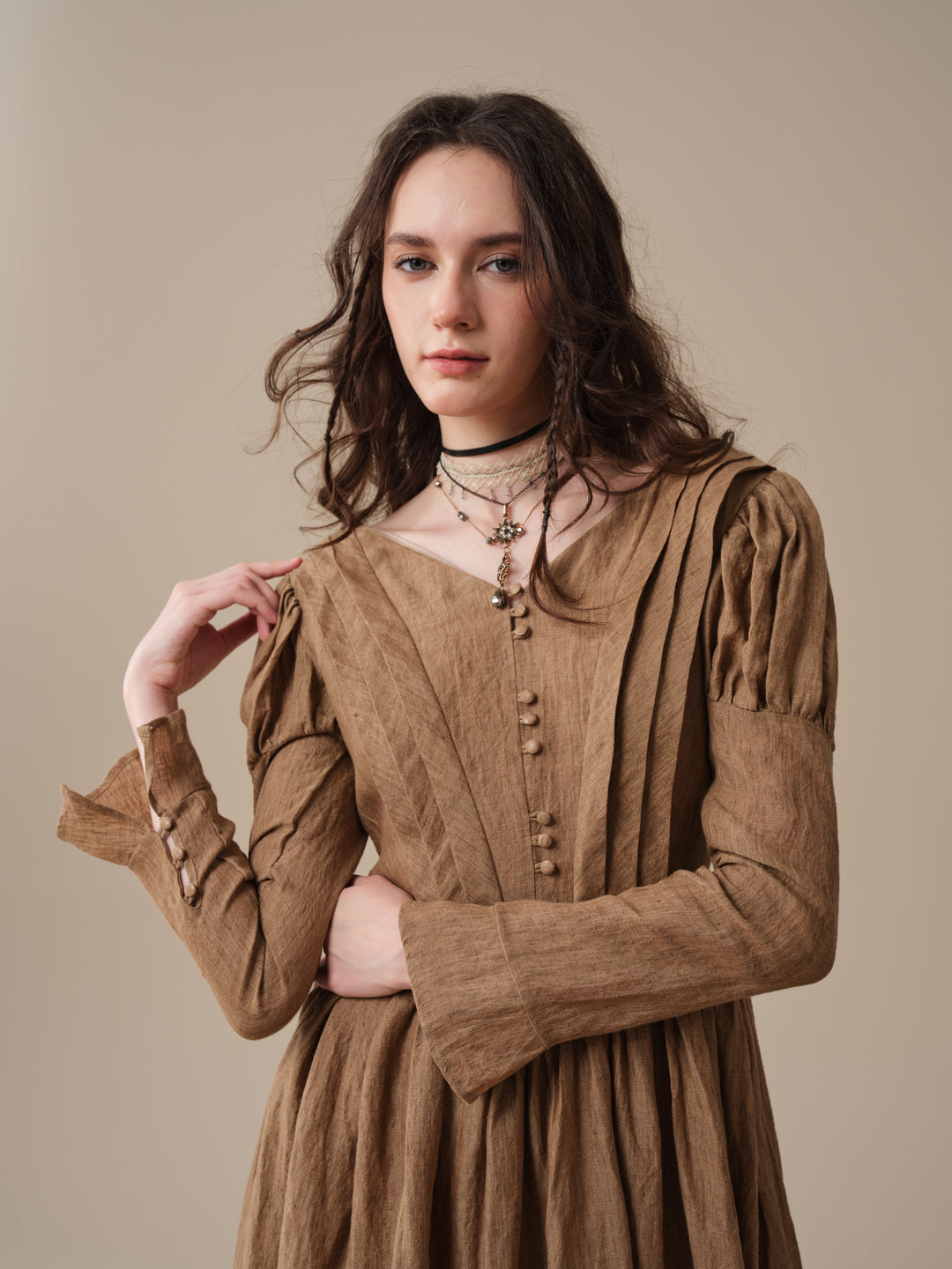 Madder 05 | Tailored Linen Corset Dress