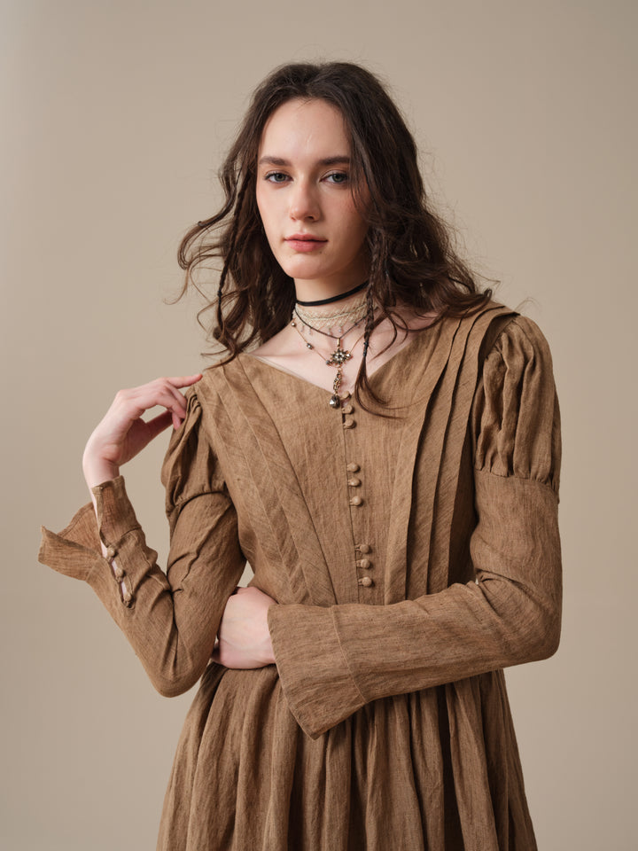 Madder 05 | Tailored Linen Corset Dress