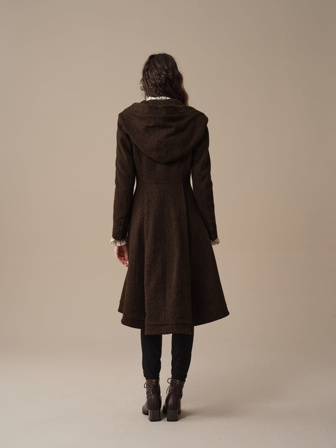 Augusta 02 | Tailored Hooded  100% Wool Coat