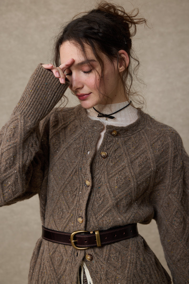 Flurry 17 | 100% Wool Sculptured Knitwear Cardigan