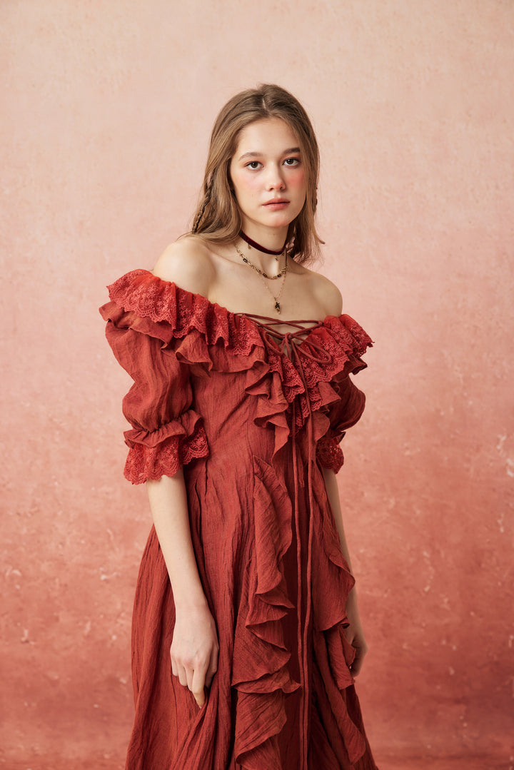 Dewdrops 16 | Maxi Linen Dress Gown