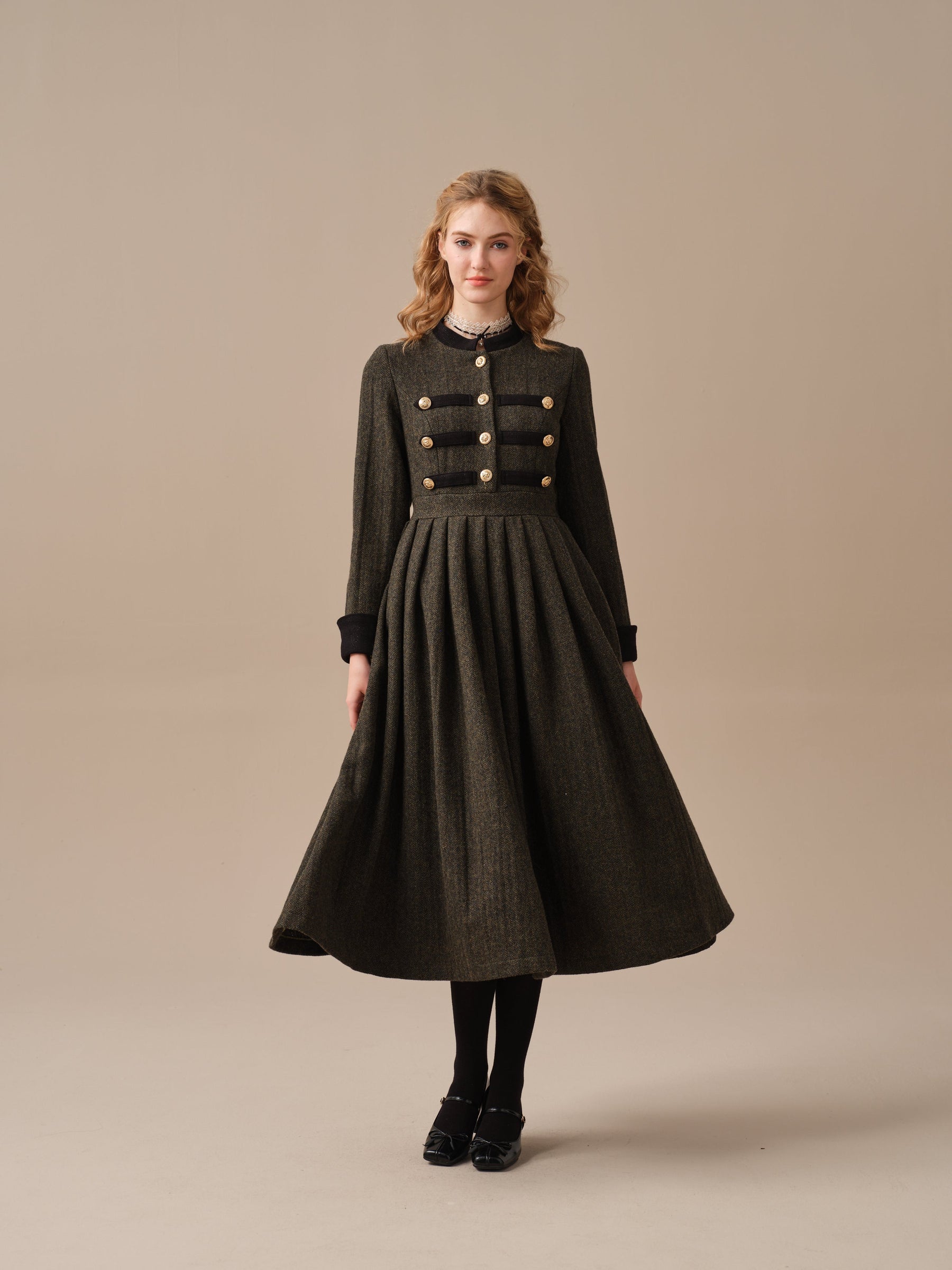 Willow Linen Dress - Black main image 1