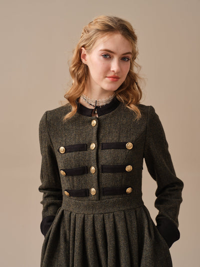 Willow 27 | green wool dress