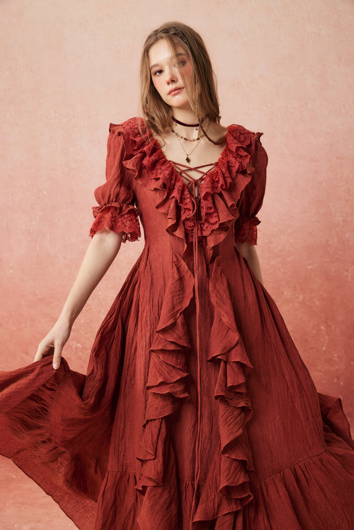 Dewdrops 16 | Maxi Linen Dress Gown