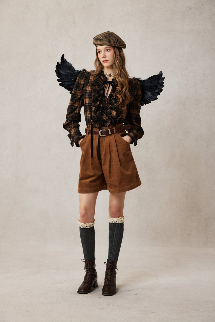 Annie 22 | 100% Wool Puff Sleeve Shirt Blouse