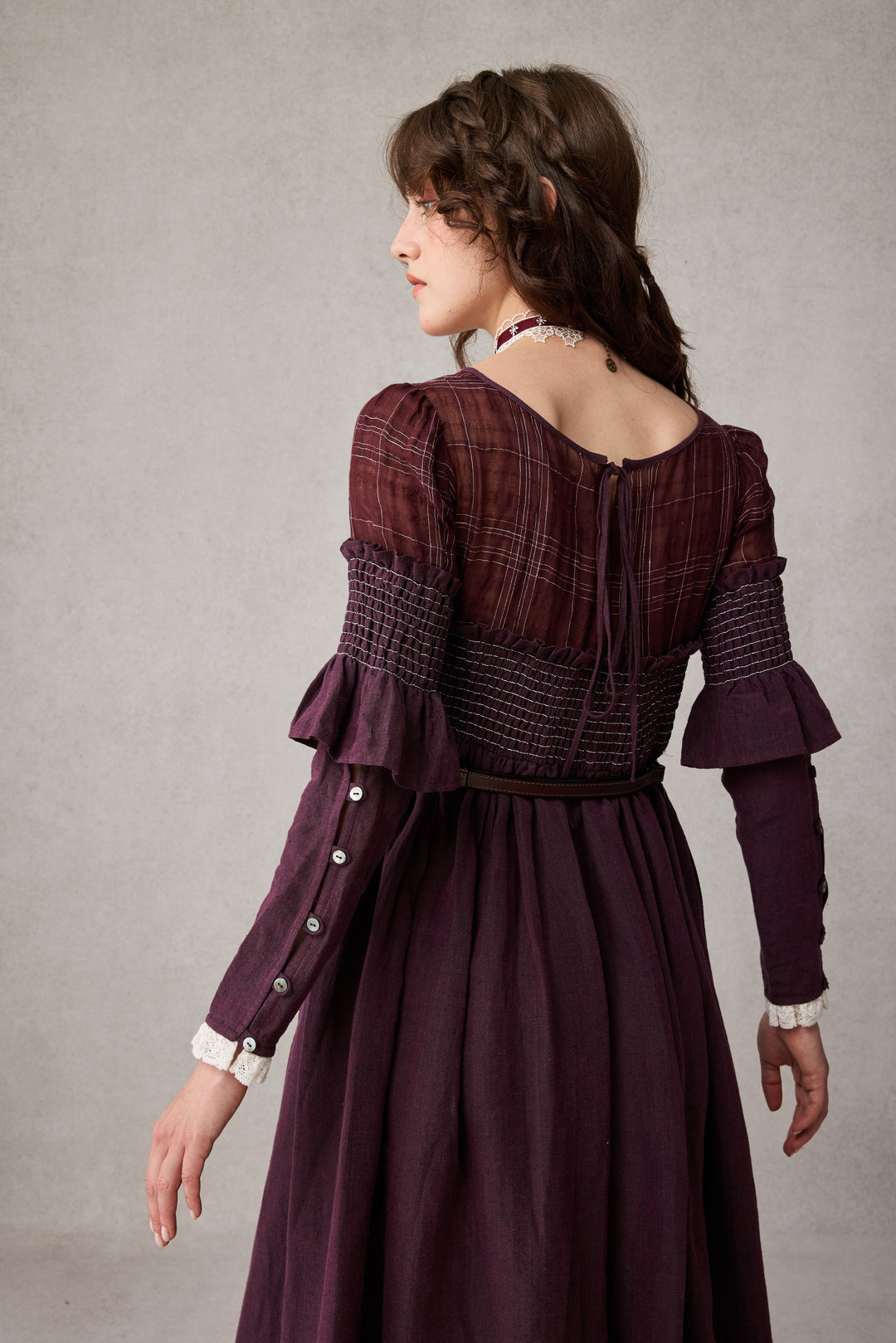 Orchid 19 |romantic linen gown