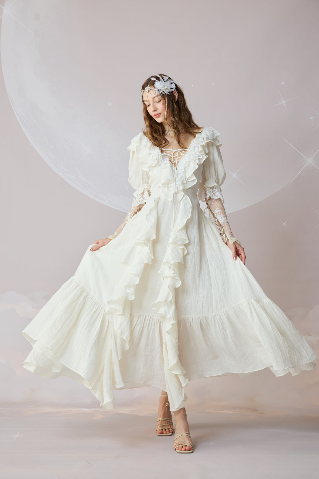 Dewdrops 16 | Maxi Linen Dress Gown