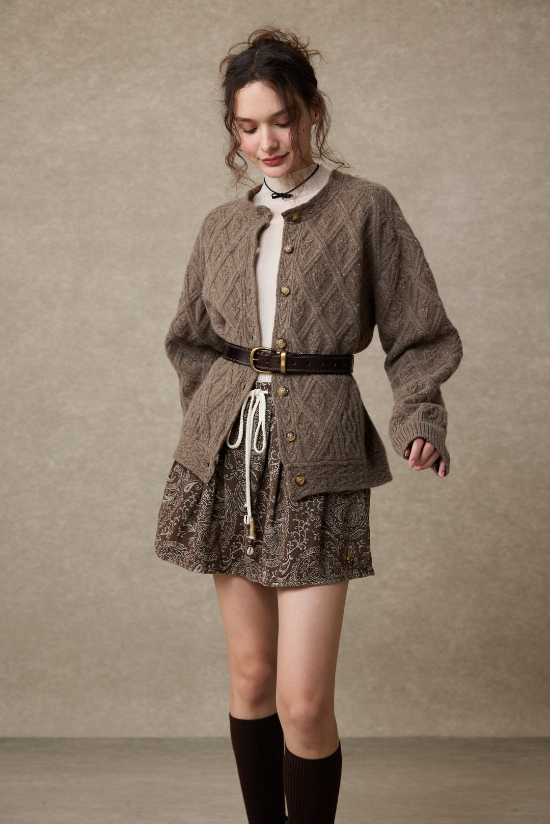 Flurry 17 | 100% Wool Sculptured Knitwear Cardigan