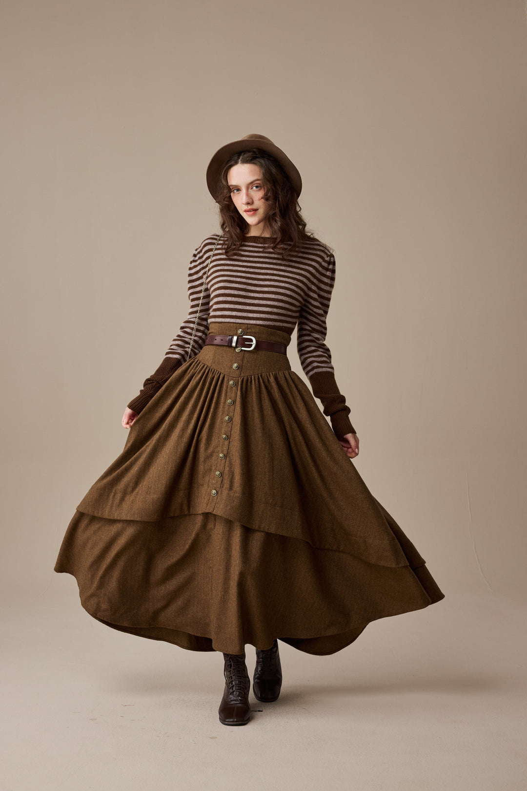 Oxford 13|100% wool classic striped pullover jumper