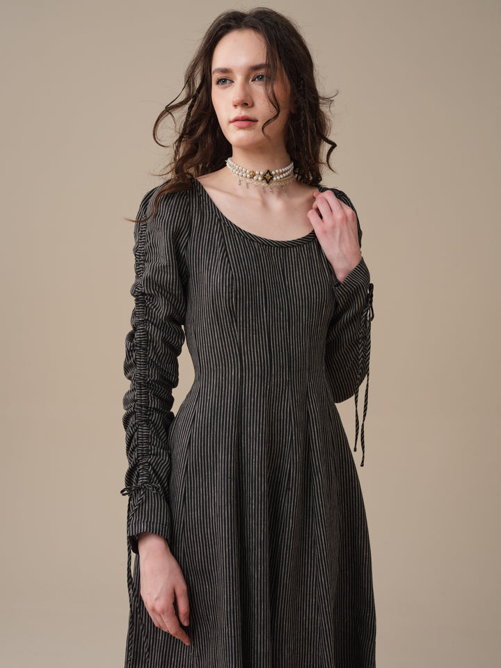 Crystal 17 | Victorian maxi linen dress