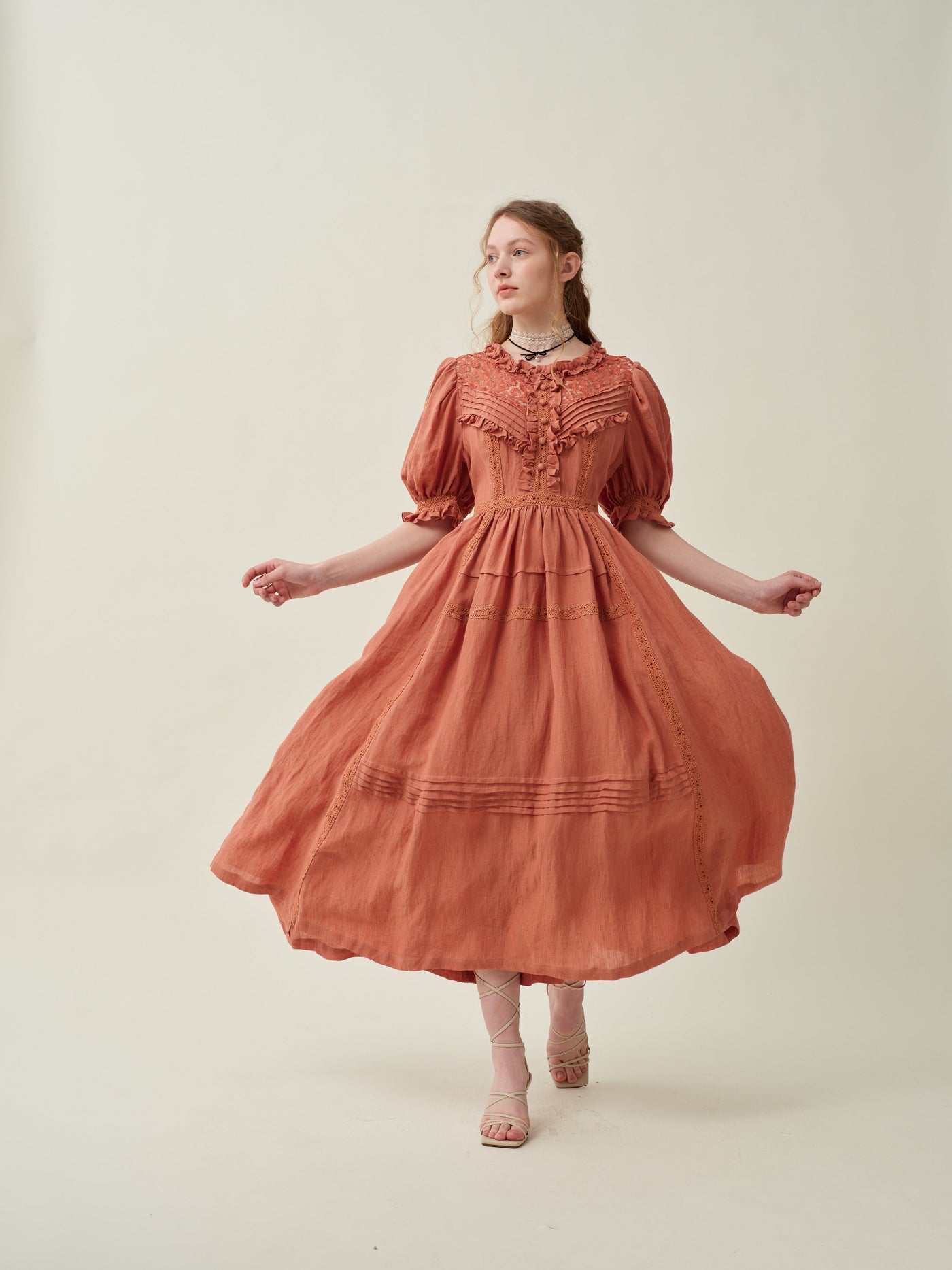 MARY 18 | VINTAGE LINEN DRESS GOWN