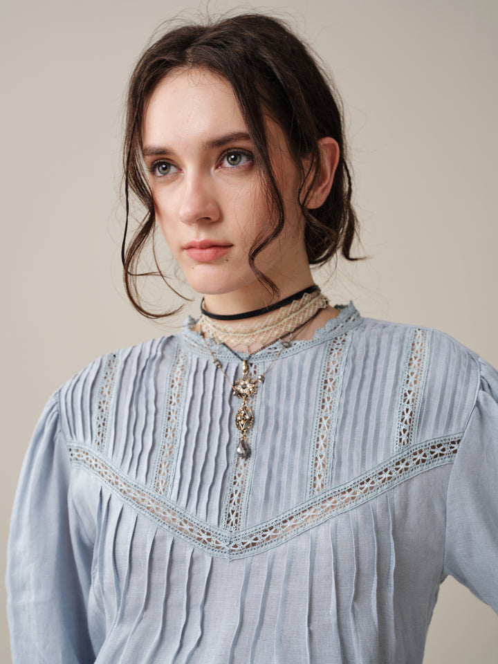 Minna 21 | Edward Linen Lace Blouse