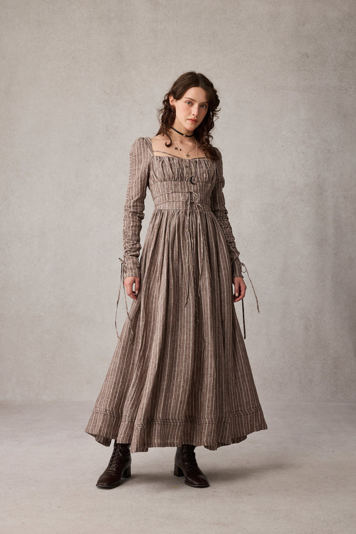 Monette 27 | Corset Linen Dress