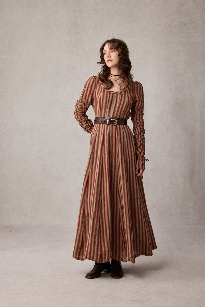 Crystal 17 | Victorian maxi linen dress