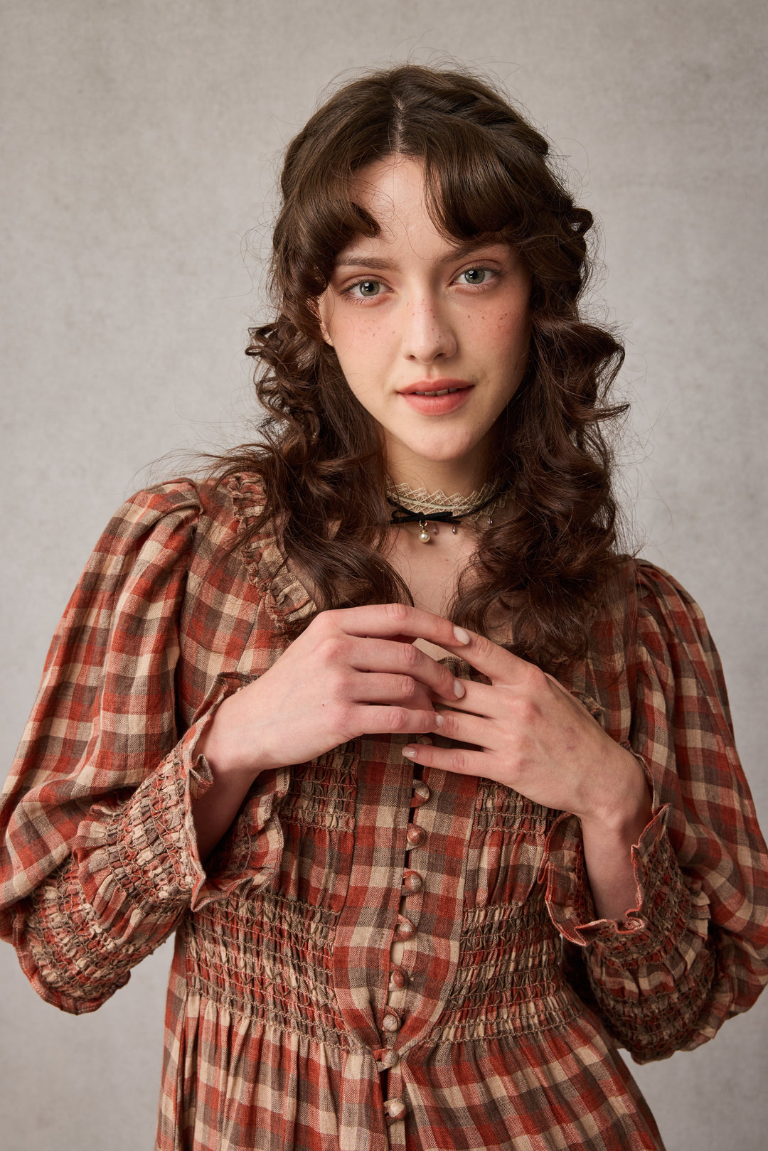 Jasmine 21 |smocking linen dress