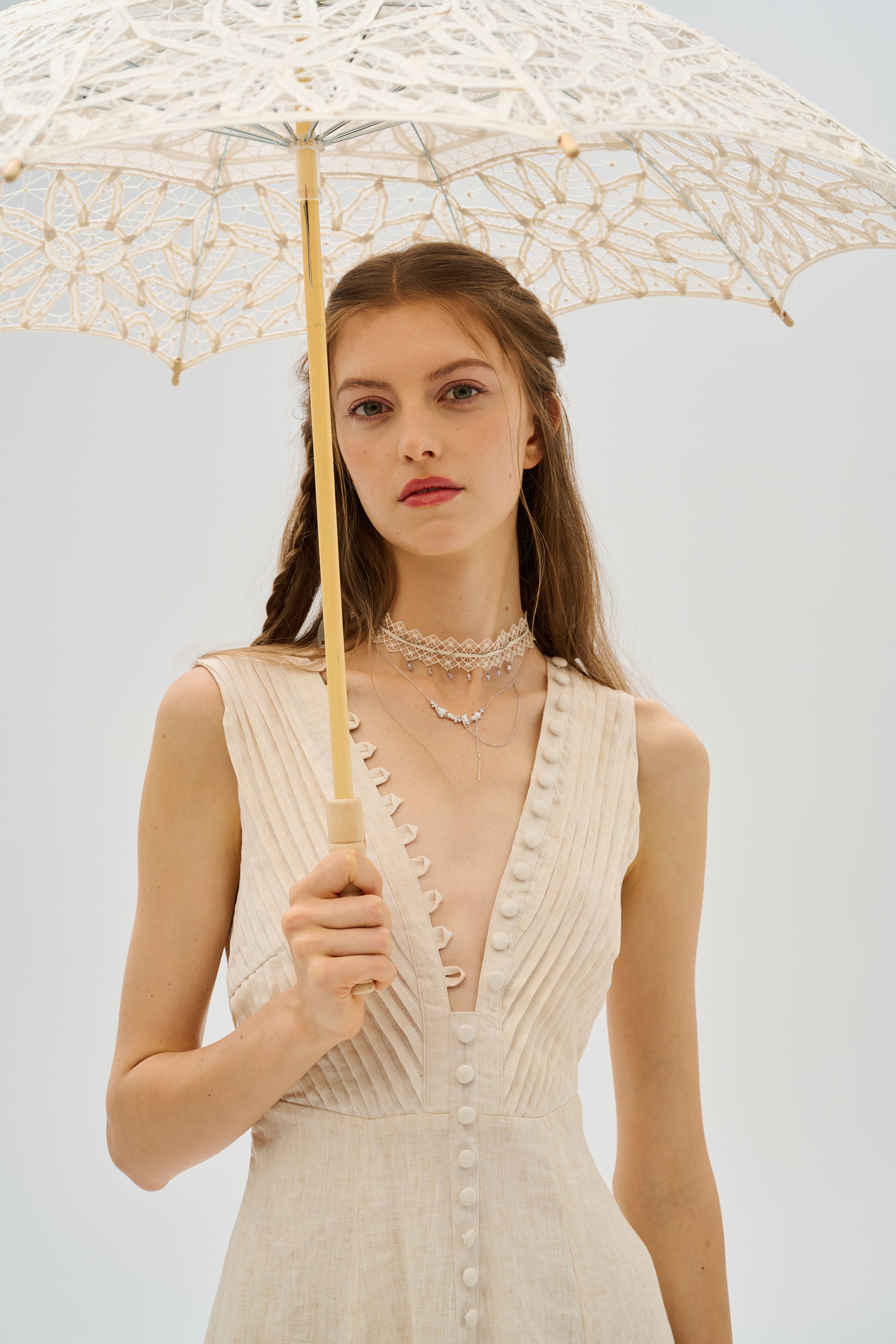 Rebecca 18 | Pleated Maxi Linen Dress Linen / L Rebecca 18 | Pleated Maxi Linen Dress – Linennaive