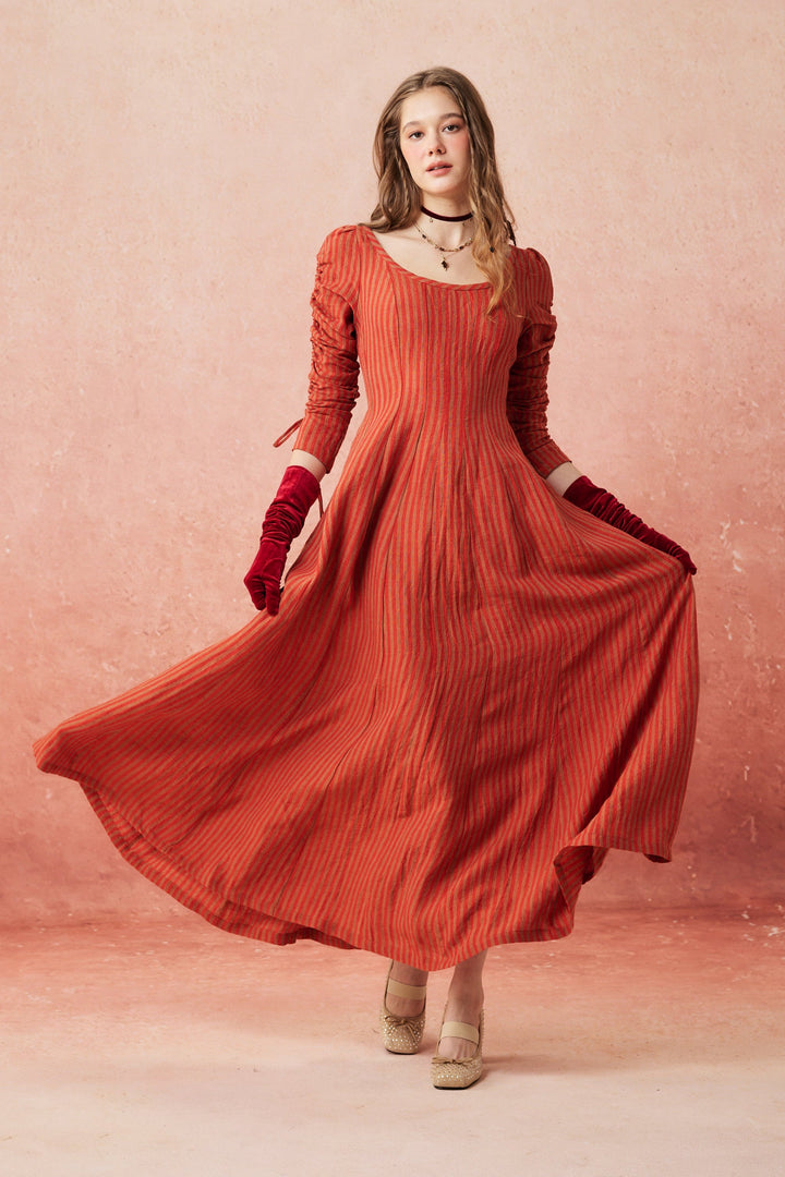 Crystal 17 | Victorian maxi linen dress