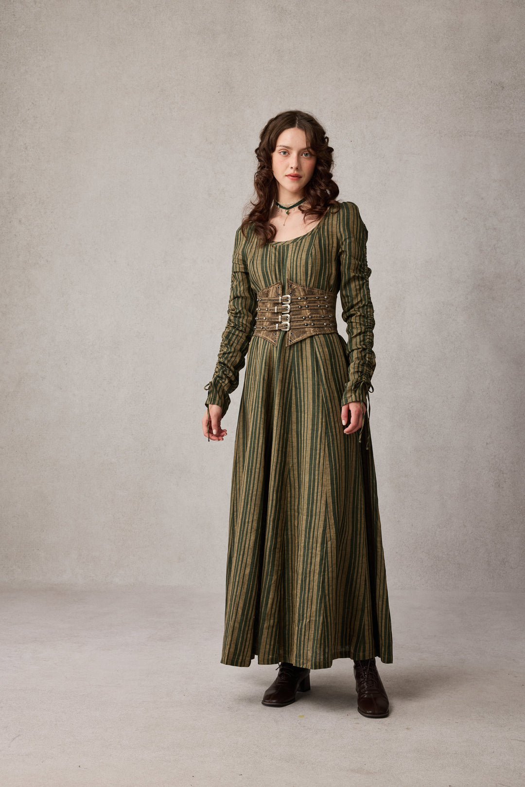 Crystal 17 | Victorian maxi linen dress