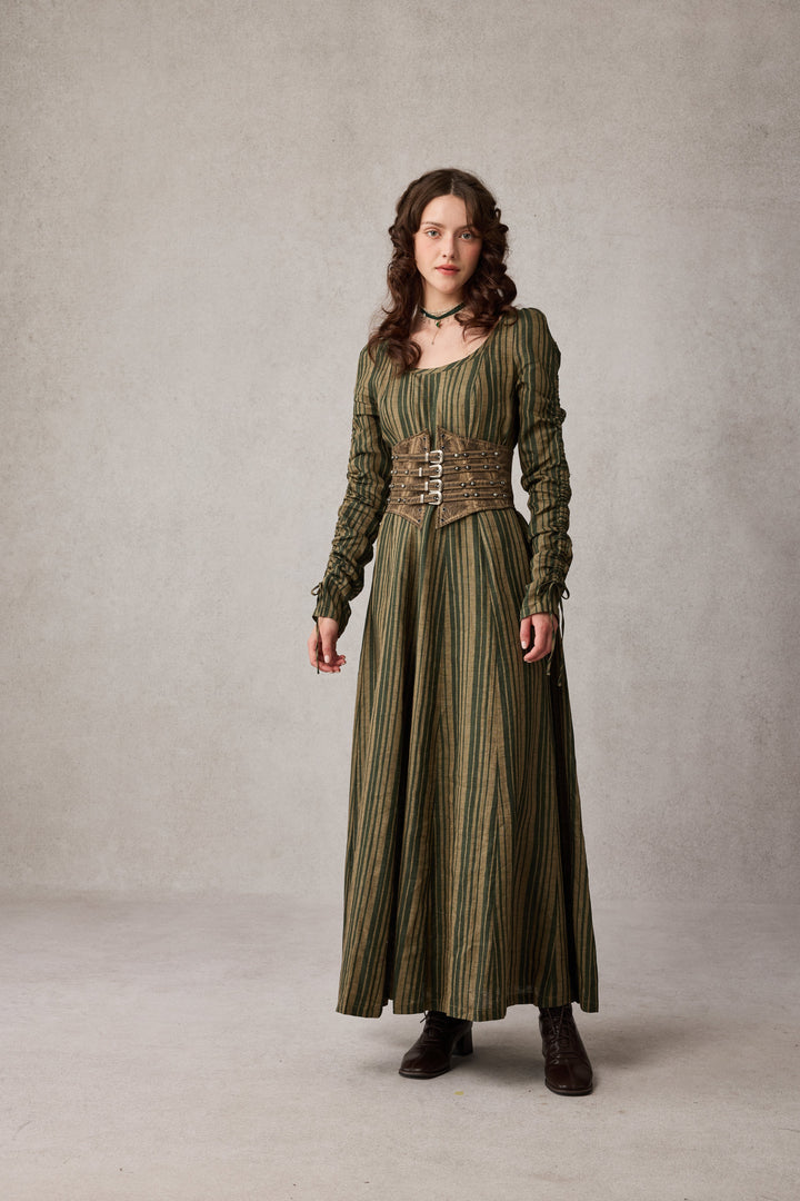 Crystal 17 | Victorian maxi linen dress