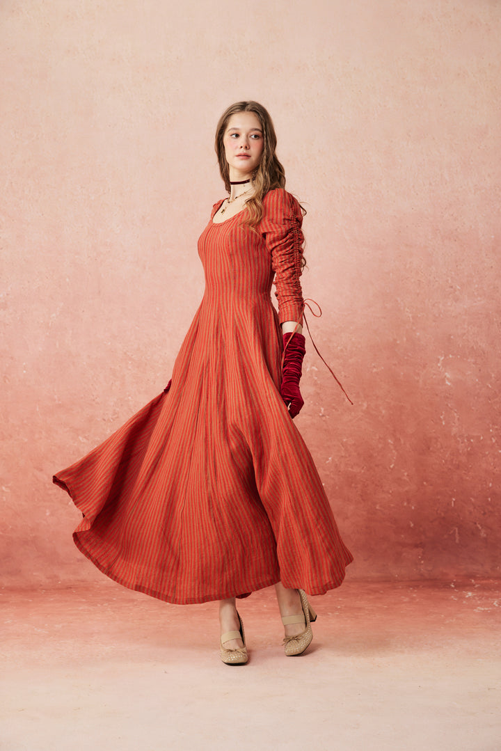 Crystal 17 | Victorian maxi linen dress