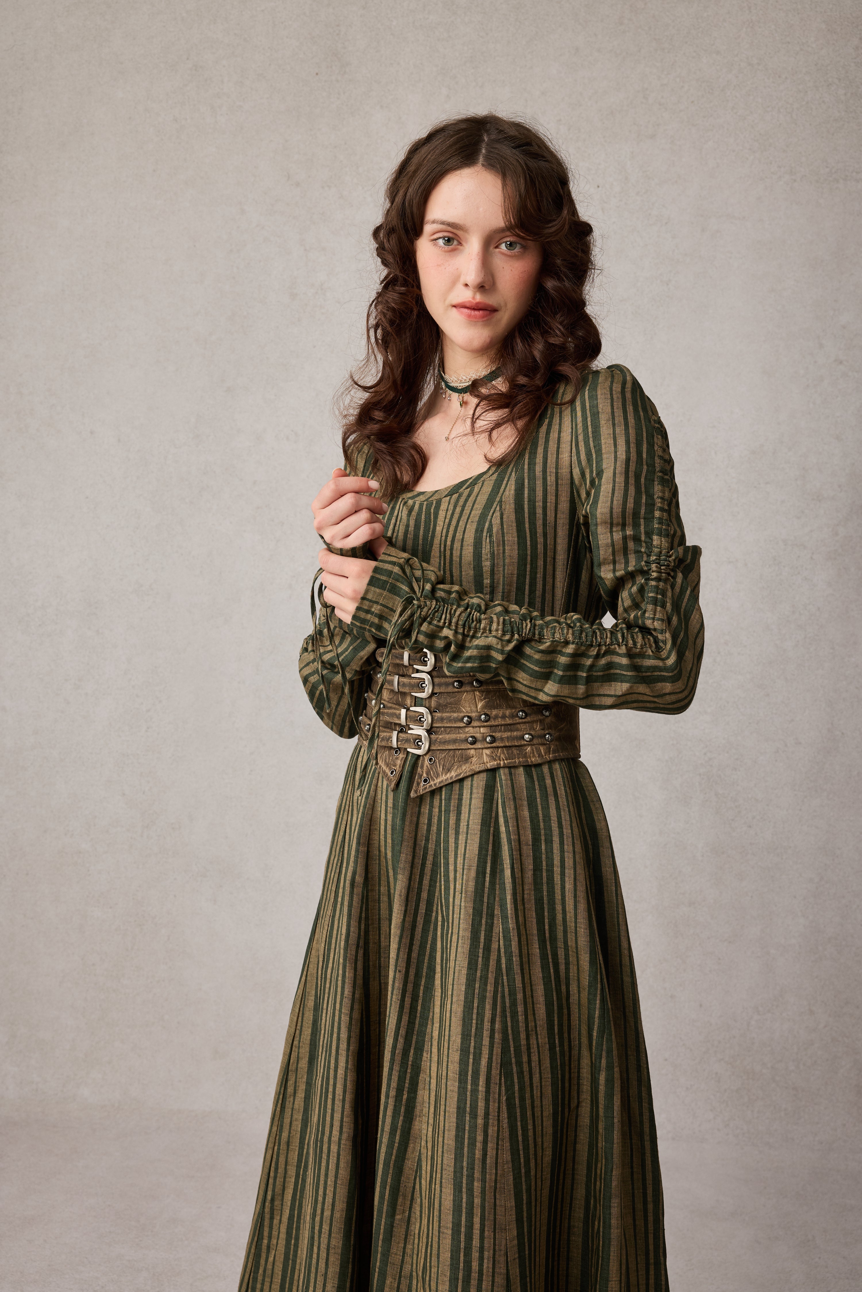 Crystal 17 | Victorian maxi linen dress – Linennaive