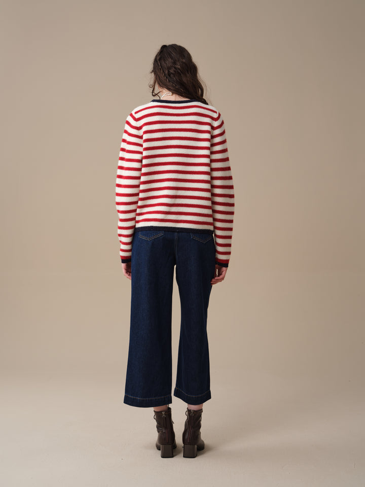 Nova 22 | Striped Open-Front 100% Wool Cargidan