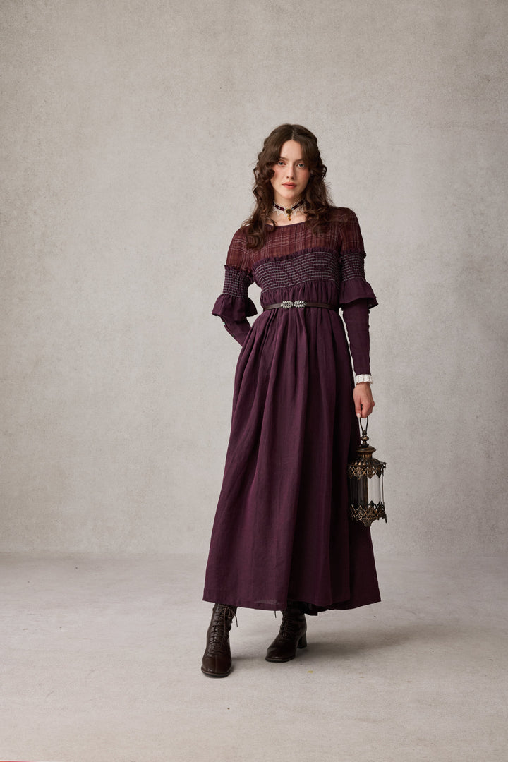 Orchid 19 |romantic linen gown