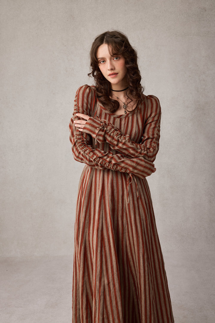 Crystal 17 | Victorian maxi linen dress