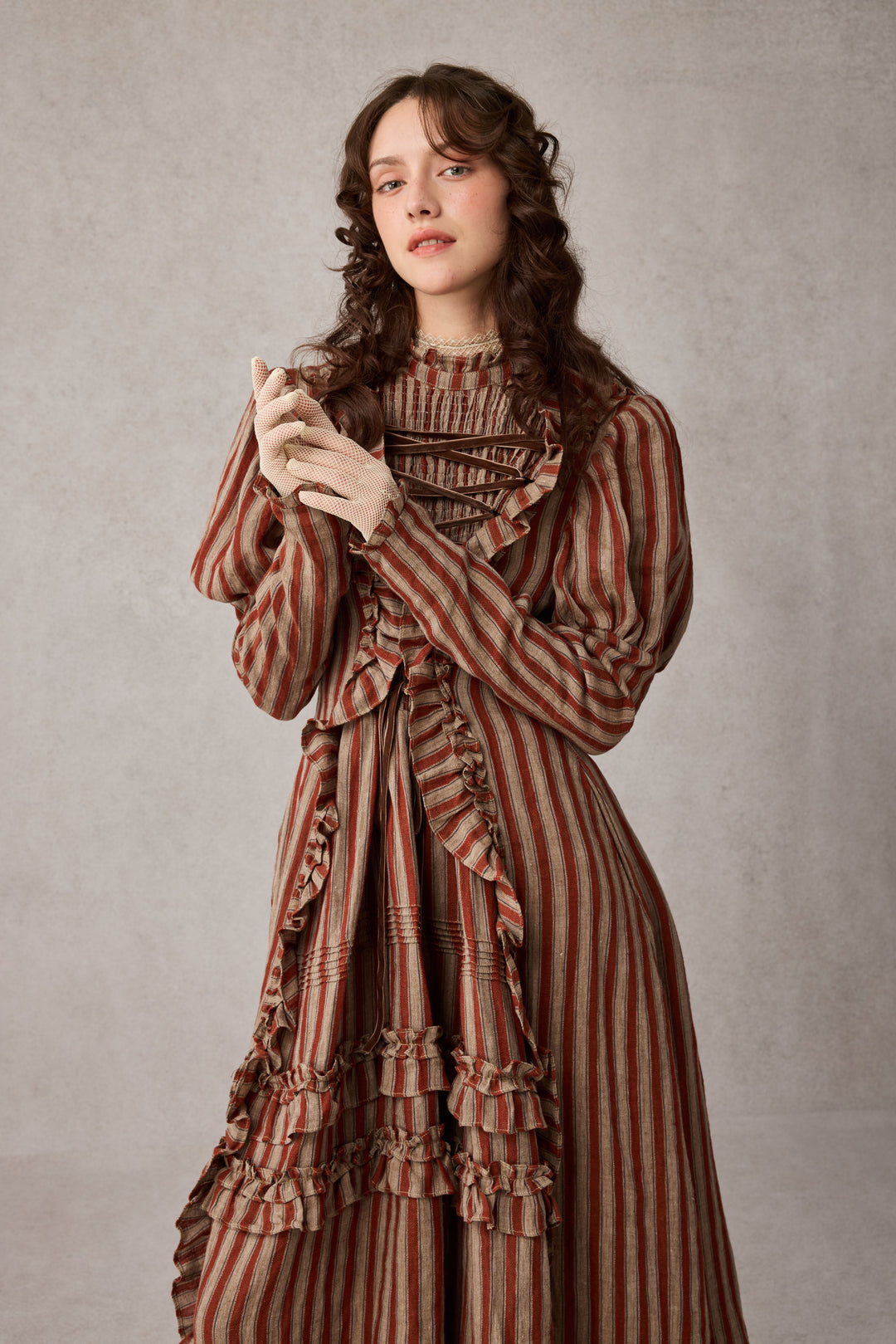 Elizabeth 15 | Victorian Linen Dress Black / M Elizabeth 15 | Victorian Linen Dress Black / M
