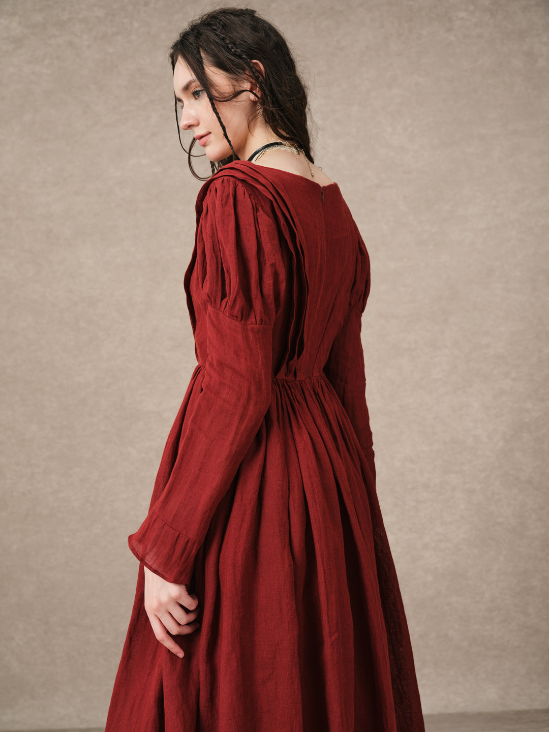 Madder 05 | Tailored Linen Corset Dress