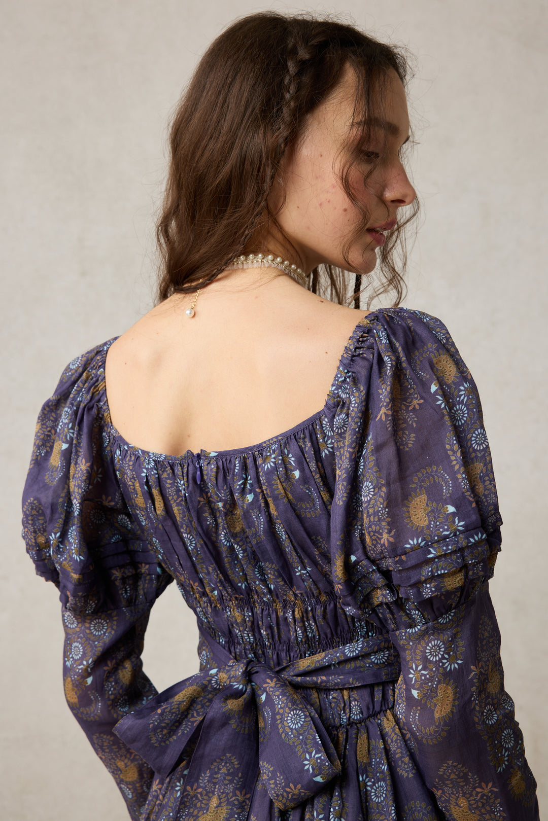 Paisley 11 | Elegant Floral Linen Dress