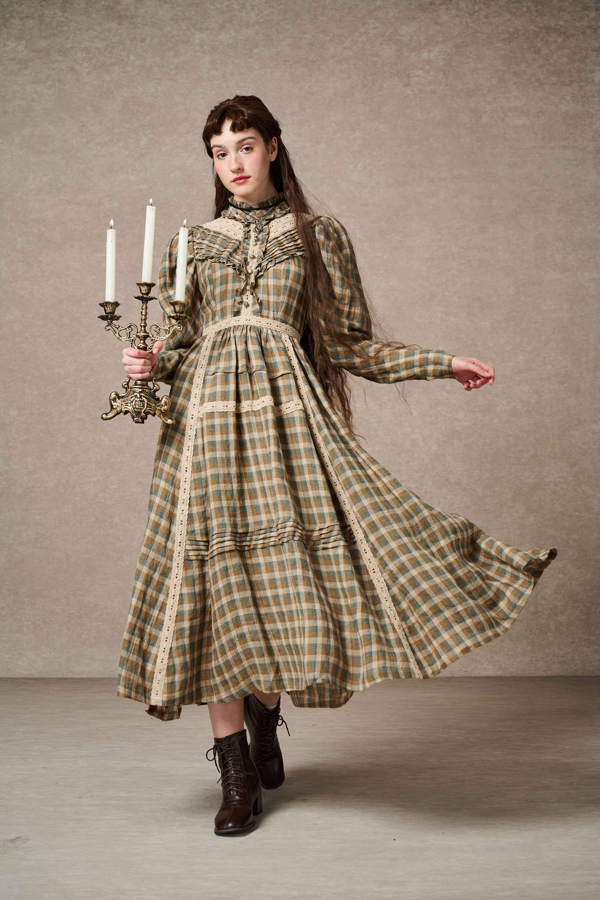 ワンピース Ameri vintage MOTTY COLLAB DRESS MARY 18 | VINTAGE LINEN DRESS GOWN – Linennaive