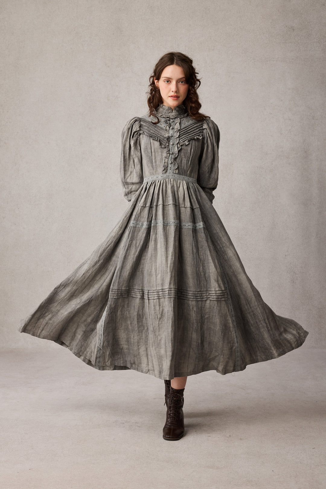 MARY 18 | VINTAGE LINEN DRESS GOWN