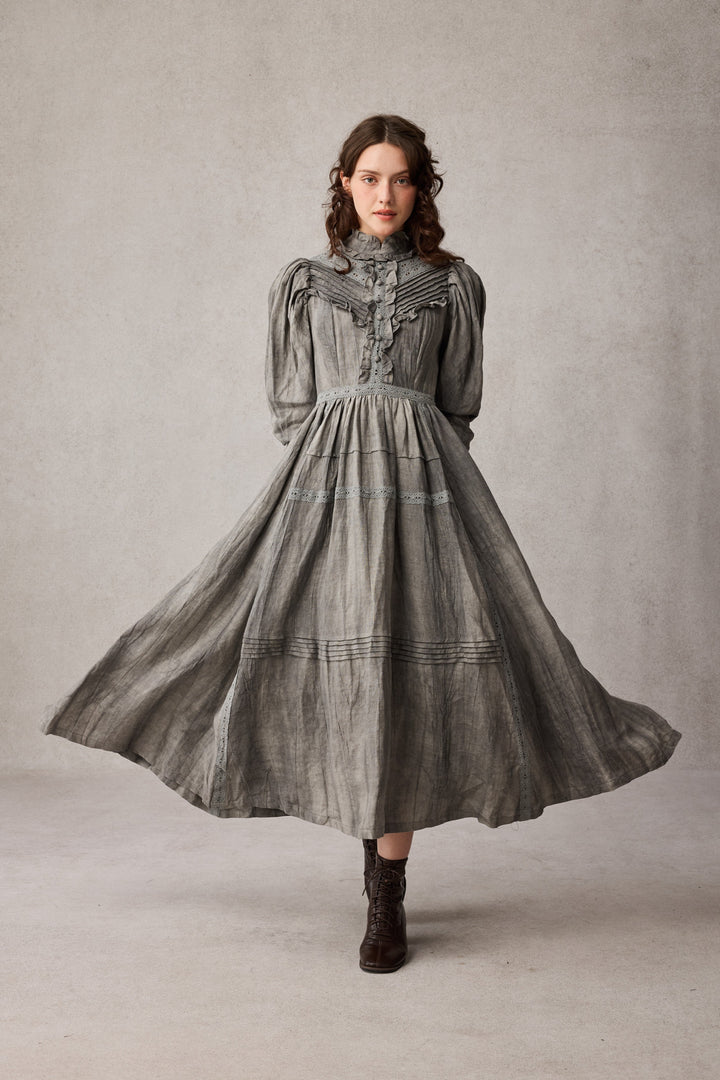 MARY 18 | VINTAGE LINEN DRESS GOWN